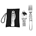 Lion Stainless Steel Portable Knife Fork and Spoon Utensil for Camping Picnic Utensil Travelthumb 1