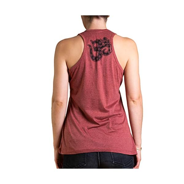 PANASIAM Babu Om Top con estampado geométrico en beige, rojo y gris (M & L) | DeHippies.com