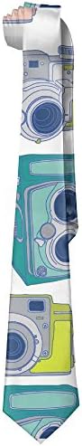 Neckties Camera(1793) Man's Wide Necktie Silk With Skinny Tie Print Necktie Great For Weddings,Groom,Groomsmen,Missions,Dances,Gifts