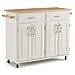 Dolly Madison White Kitchen Cart by Home Styles