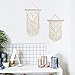 TIMEYARD 2 Pcs Macrame Wall Hanging Small Art Woven Tapestry Boho Chic Home Decor Apartment Dorm Room Decoration
