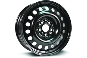 Steel Wheel - 17x7 size - 5x114.3 bolt pattern - ET50 - CB67.1 - Black Color Finish | Impact-Resistant Steel Rim | Direct Fit
