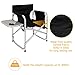 Mefeir Upgraded Director Makeup Artist Chair,Aluminum Frame Supports 300 lbs,Folding Portable w/Side Table Storage Bag,Indoor Outdoor,Black(24.4