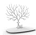 PuTwo Jewelry Holder/Organizer Jewelry Stand Display Tree, White Deer