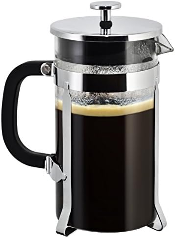 Coffee Maker French Press:by SterlingPro [Double Filter - the Purest home-brewed coffee/tea] Gift 2 Free Bonus Screens [Premium Stainless Steel] [Thick Heat-resistant Glass Pot], 1 liter, 34 oz, 8-cup