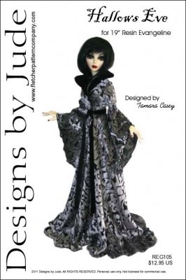 Hallows Eve Robe Pattern for 18.25" Resin Evangeline Ghastly