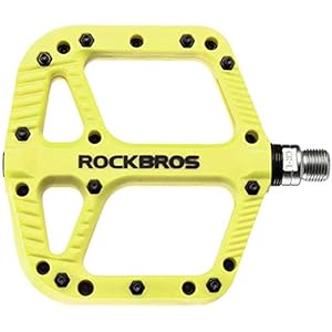 ROCKBROS Fietspedalen Nylon Composiet Platte Pedalen 9/16 Mountainbike Pedalen 3 Lagers Antislip Waterdicht Anti-stof