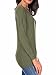 CPOKRTWSO Women Summer Tops Cross Front Deep V-Neck Long Sleeve Tees Top ArmyGreen S