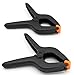 ONDY 2 Pack Of 9” Large Spring Clamps Heavy Duty Nylon Muslin Woodworking Clamps Photo Studio Backdrops Backgrounds Clamps Set, the Jaws Have a Maximum Opening of 4
