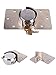 Hidden Shackle Padlock, 73mm/2.87 inch, Stainless Steel Security Hasp Lock Set, Heavy Duty Door Lock for Gates, Trailers, Sheds