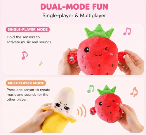 2PS Interactive Banana – Soft Sensory Music Plush with Sounds, Parent-Child Fun and Early Learning