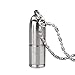 WUBEN Keychain Flashlight, LiFu Portable Stainless Steel Waterproof IPX8 130 Lumens USB Rechargeable Mini Necklace LED Flashlights Torch