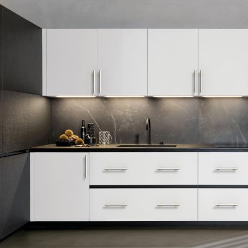 9BUILD 10 Pieces 128MM Nickel Gold Cabinet Handles Kitchen Handles Furniture Zinc Alloy EU0044
