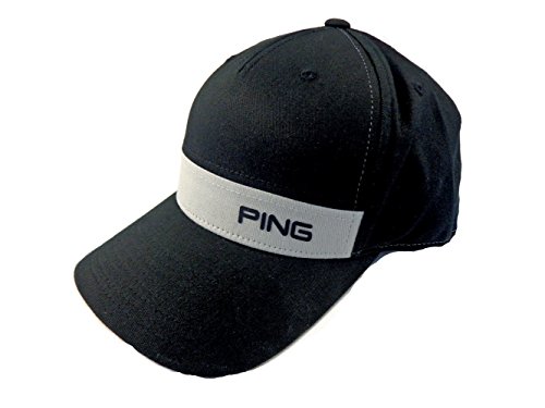 NEW 2016 Ping KP Structured Velcro Adjustable Black/Khaki Hat/Cap
