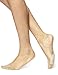 No Nonsense Women's Three-Pack Sheer Toe Cover with Cushion Non-Skid Sole, Nude, One Size