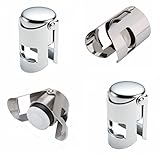 Asvert Champagne Stopper Stainless Steel Vacuum Wine Bottle Sealer, Pack of 4
