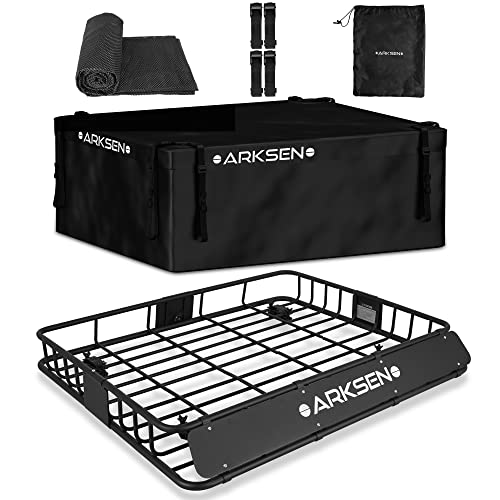 ARKSEN 43 x 50 Inch Universal Extra Wide 150LB Heavy Duty Roof Rack