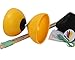 Flight Lander Pro Yellow Chinese Yoyo Diabolo with Wooden Sticks, Net Carrying Bag and Extra String