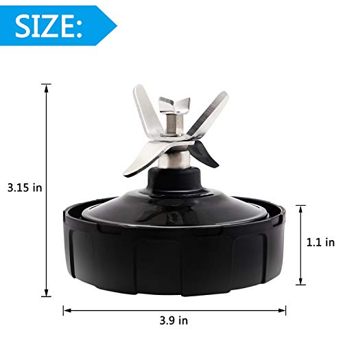 AxPower 2 PACKS 7 FINS Extractor Blades Replacement Part Bottom Blade