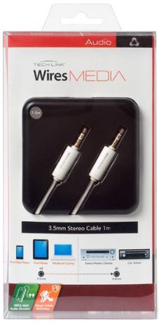 Techlink Wires Media 1m Stereo Cable