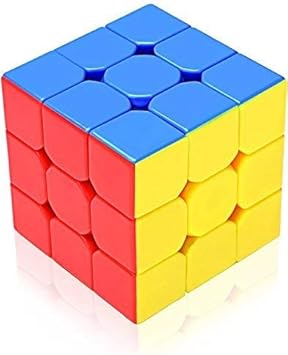CocoRio Speed Rubiks Cube 3x3x3, High Stability, Sticker-Less, Amazing Stress Reliever Cube Game, Easy Turning and Smooth Play Puzzle Toy, Multi-Colour