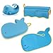 Skip Hop Moby Baby Bath Set, Four Bathtime Essentials - Spout Cover, Bath Kneeler, Elbow Pad, And Bath Mat, Blue
