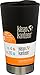 Klean Kanteen Stainless Steel Tumbler Cup Double Wall Vacuum Insulated with Klean Coat and Lid - 16oz - Shale Black