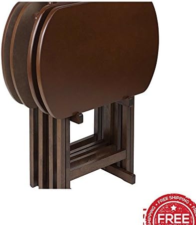 Tv Tray Set Wooden Folding Large Surfase Portable &amp; eBook by BO4Y