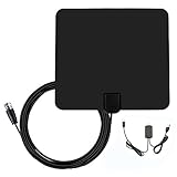 TV Antenna 1080P -50 Miles Range for Digital HDTV Indoor with Adjustable Amplifier Booster USB Power Supply and 13 Feet Coaxial Cable
