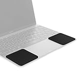 Grifiti Small Slim Palm Pads are Notebook Wrist Rests with Tacky Silicone to Reposition for MacBooks and Laptops with Sharp Edges and Hard Surfaces (2 Small 3 x 2.75 inches Each)