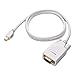 Cable Matters Mini DisplayPort (Thunderbolt™ 2 port Compatible) to VGA Cable in White 3 Feet