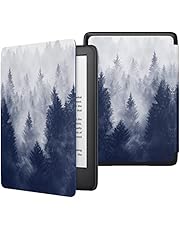 MoKo Case Fits All-New Kindle (10th Generation - 2019 Release Only), Slim Protective Shell Cover with Auto Wake/Sleep, Will Not Fit Kindle Paperwhite 10th Generation 2018 - Gray Forest