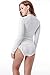 Micosuza Sun Protection Women's Basic Skins Long-Sleeve Rashguard Top, White, M for Chest 34