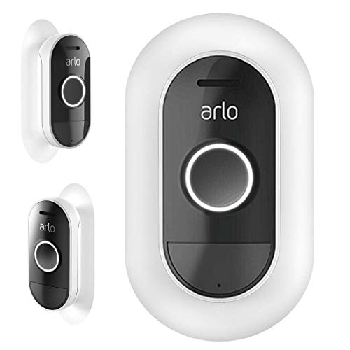Wall Mount Bracket Cover UV & Weather Resistance Wall Plate for Arlo Audio Doorbell - White