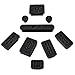 Insten 9-pieces Anti-dust Silicone Plug Cup Compatible With Apple MacBook Pro, Black