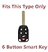 Rpkey 6 button Silicone Keyless Entry Remote Control Key Fob Cover Case protector Replacement Fit For 2011 2012 2013 Honda Odyssey N5F-A04TAA 3248A-A04TAA