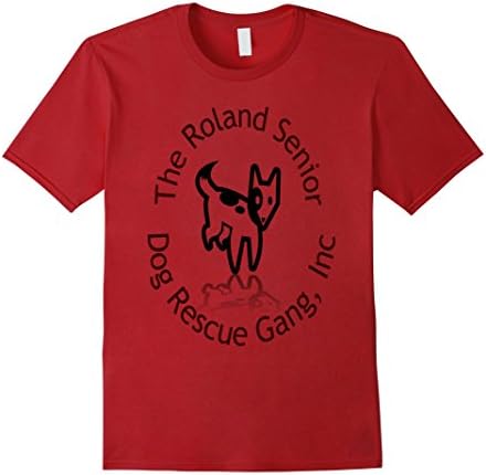 Men's Roland Senior Rescue Spring Fundraiser Tshirt Large Cranberry