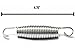 SkyBound Galvanized Trampoline Springs - Set of 15 (Cylinder, 4.75 Inches)