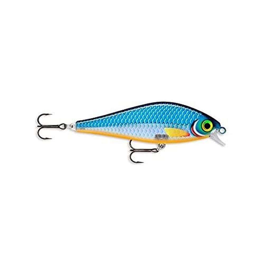 Rapala Super Shadow Rap Lure with Two No. 3/0 Hooks, 1-1.4 m Swimming Depth, 16 cm Size, Blue Ghost