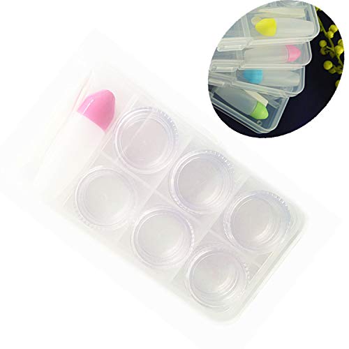 Contact Lens Case Set – 3 Pairs Portable Contact Lens kit + Portable Contact Lens Stick Tool Inserter/Remover + Solution Bottle+Tweezer with Soft Tip + Transparent Box for Travel & Home by PPX - Thumbnail 7