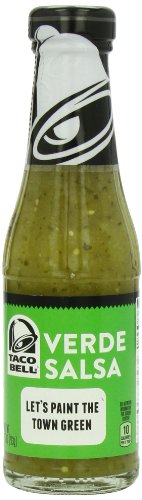 Taco bell salsa bottle, verde, 7.5 ounce (pack of 12).