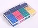 Ginsco 530 Pcs 2:1 Heat Shrink Tubing Tube Sleeving Wrap Cable Wire 5 Color 8 Size Storage Case