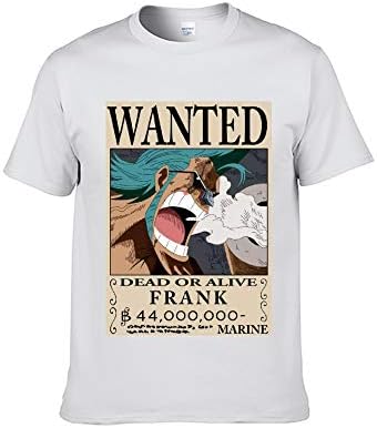ICOSSATA T-Shirt Animation ONE Piece Wanted Monkey D. Luffy XS S M L XL XXL XXXL Adult Unisex Crew