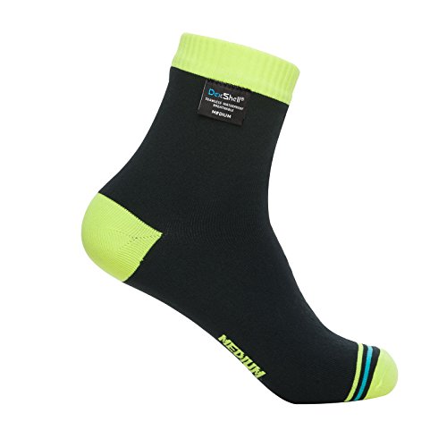 Dexshell ultralite waterproof socks, hi-vis yellow, lar…
