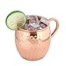 Set of 2 Moscow Mule Copper Mugs 16 OZ - Two Copper Shot Glass Included - 100% Solid Pure Copper Hammered Barrel Cup Mug with No Inner Lining by Foodie Aid