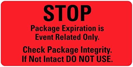 Amazon.com : Stop Package Expiration Medical Labels LV-MCSL34 : Office Products