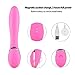 Silicone Vibrator for Sex Games, Bestimulus 12 Speeds G-Spot Vibration USB Rechargeable Vibrating Clitoris Vagina Stimulator Massager Adult Sex Toys for Women(Pink)