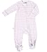 Woolino Toddler Footie Sleeper, Merino Wool Baby Pajamas, Baby Footed Sleeper for Boy & Girl, Romper for Unisex, 0-3m, Blush