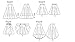 VOGUE PATTERNS V8882 Misses' Skirt Sewing Template, Size A5 (6-8-10-12-14)