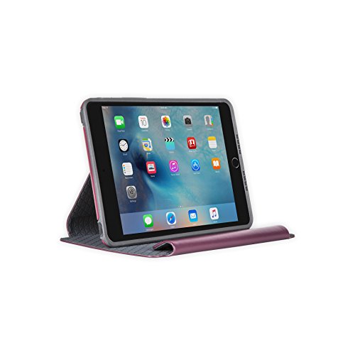 OtterBox SYMMETRY SERIES FOLIO Case for iPad Mini 4 (ONLY) - Retail Packaging - MERLOT SHADOW (MERLOT/SLATE GREY)